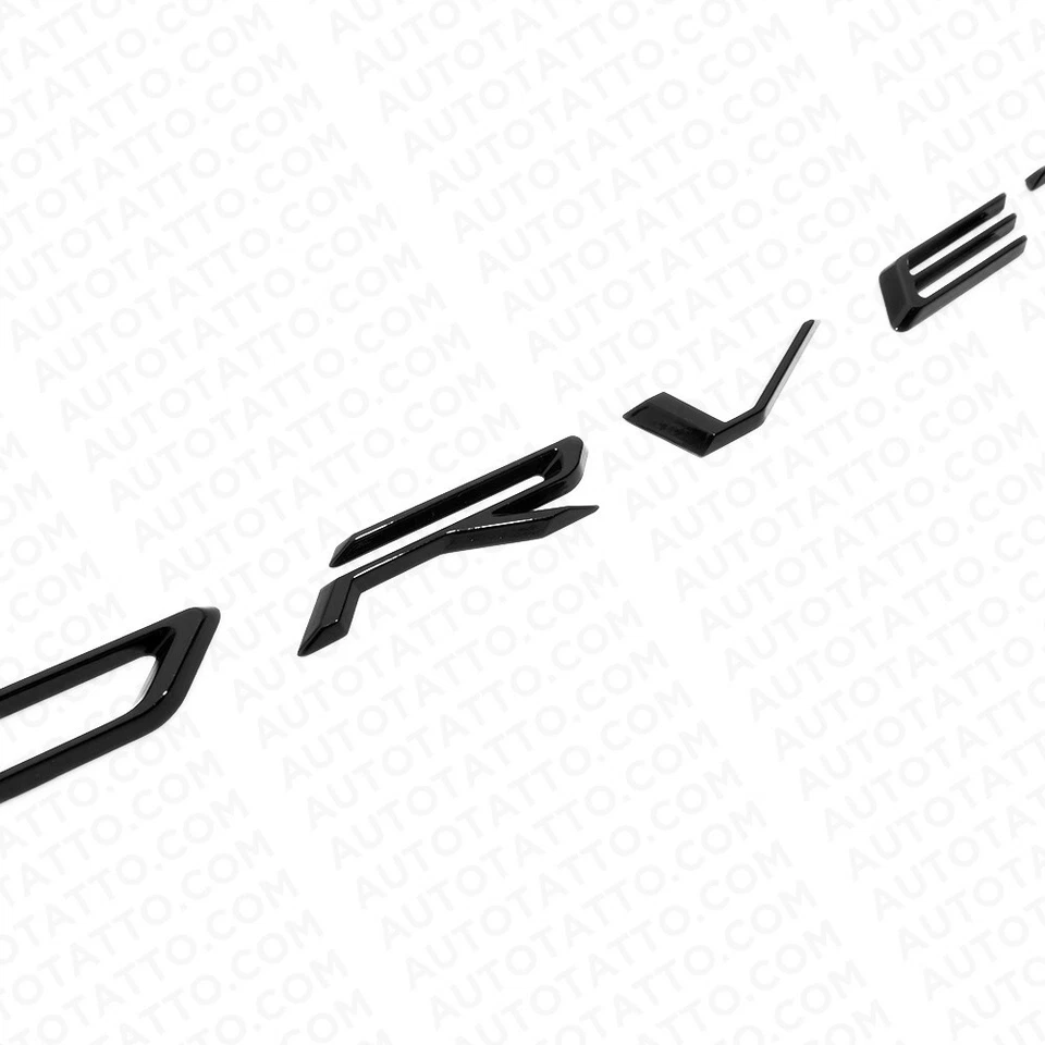 20+ Parachoques trasero Chevrolet C8 Corvette letra insignia placa de identificación emblema negro brillante Foto 3 de 4