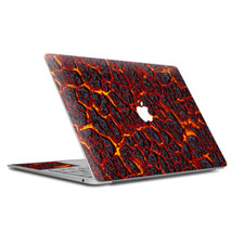 Skin Decal Wrap for MacBook Air Retina 13 Inch - Burnt Top Lava Eruption ash