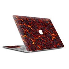 Skin Decal Wrap for MacBook Air Retina 13 Inch - Burnt Top Lava Eruption ash