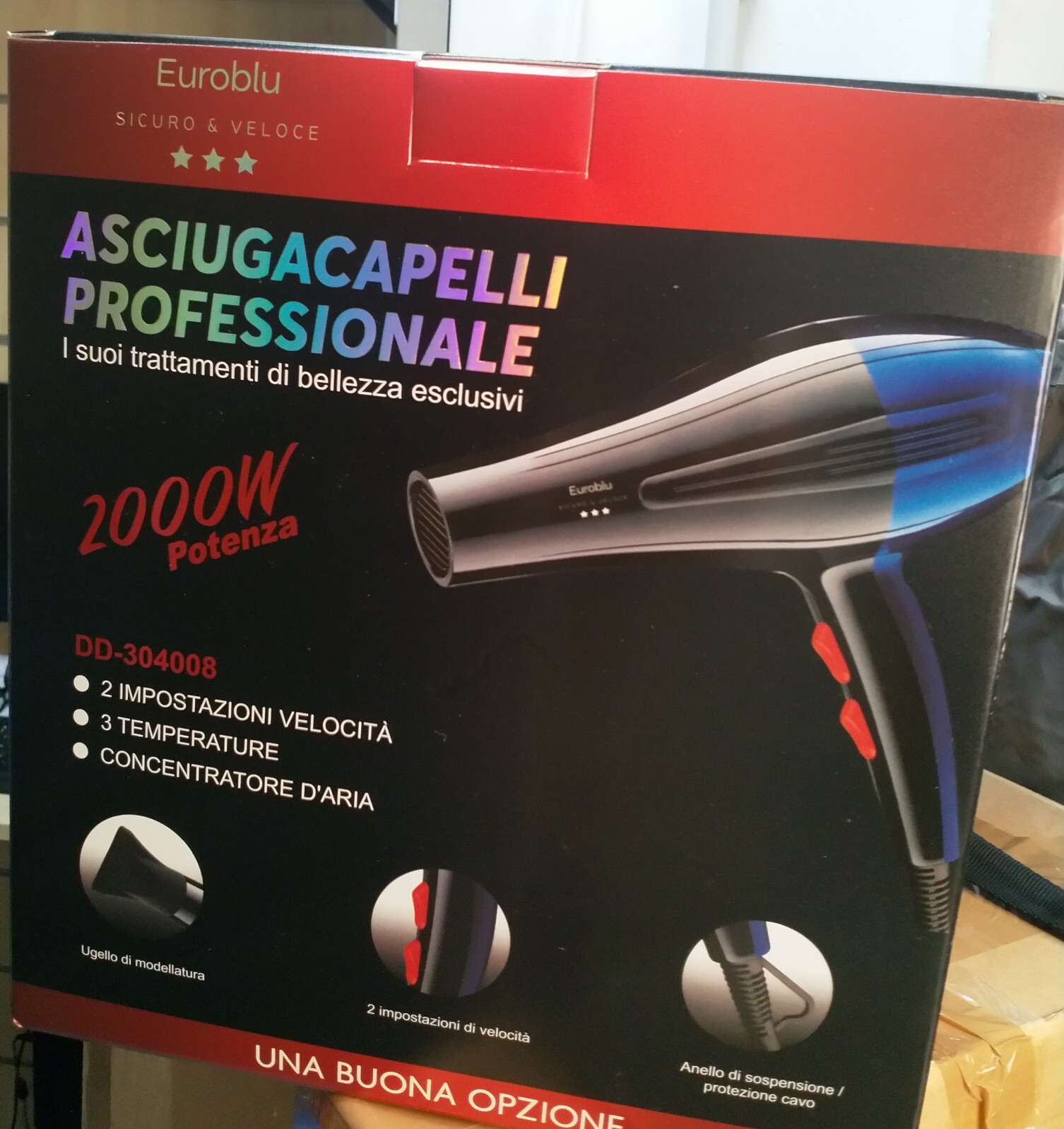 asciugacapelli professionale