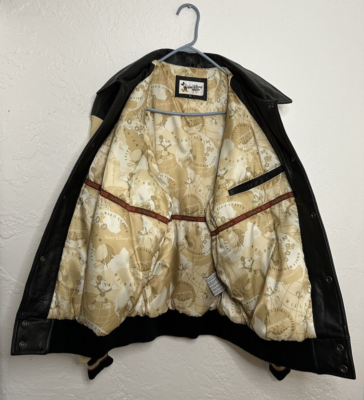 Y2K Walt Disney World Vtg 2000 Leather Varsity Jacket w/ Patches