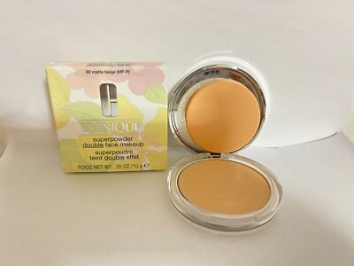 Clinique Superpowder Double Face Makeup 0.35oz #02 Matte Beige New In Box