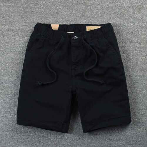 New Drawstring Chino Shorts Mens Cargo Combat Work Elasticated Waist Half Pants - Picture 4 of 28
