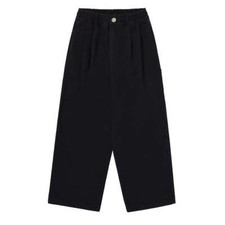 Kappy Two Tuck Wide Kation Pants Black