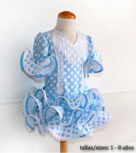 Patron De Costura Para Hacer Vestido Flamenca Corto Bebe Nina Talla 1 8 Ebay