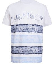 tommy hilfiger Little Boys Alex Strip Logo T-Shirt Size 4 White