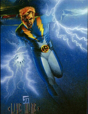 1994 SkyBox DC Master Series Comic Card #13 Live Wire