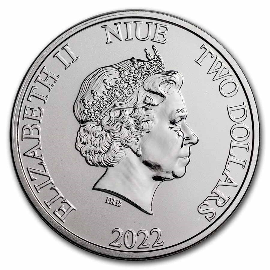 2022 Darth Vader 1 oz. 999 Silver Coin 2 dollar Star Wars Jedi