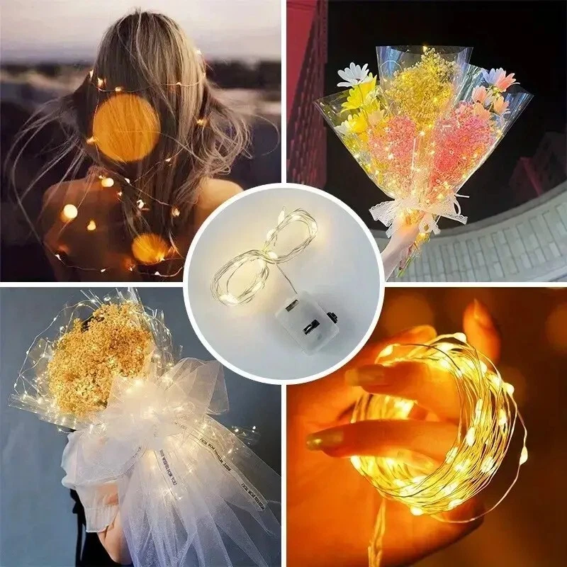 2 pieces of LED mini lights, Christmas party wedding home decoration lights - Image 4 of 4