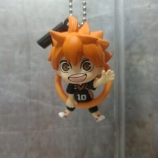 Anime Haikyuu Character Hinata Shoyo Swing Keychain Figure