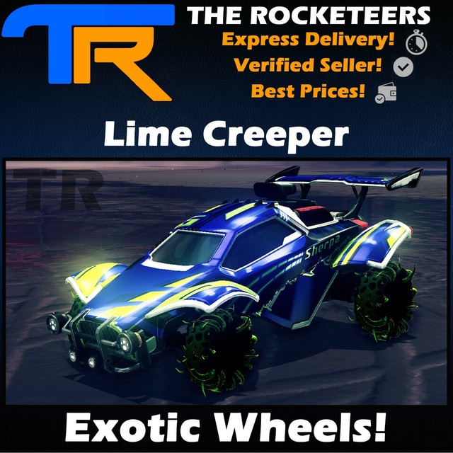[PC] Rocket League Every Painted CREEPER Vindicator Crate Exotic Wheels