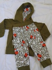 Tracksuits - green sweatshirt and pants for girl /18 months