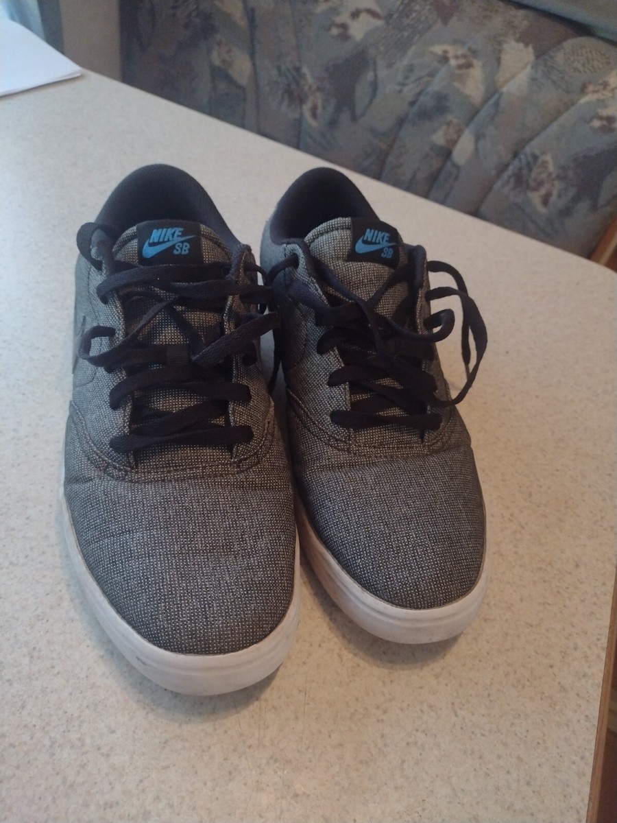 White Sb Check Solarsoft Canvas Men's Skate Shoe Nike SB