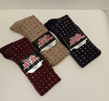WHOLESALE LADIES 3 PC SOCKS VINTAGE PATTERNS FITS SHOE 5-9