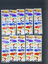 Mrs. Grossman's Sticker Lot of 10 Race Car Mod Sheets Vintage 1998