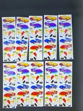 Mrs. Grossman's Sticker Lot of 10 Race Car Mod Sheets Vintage 1998