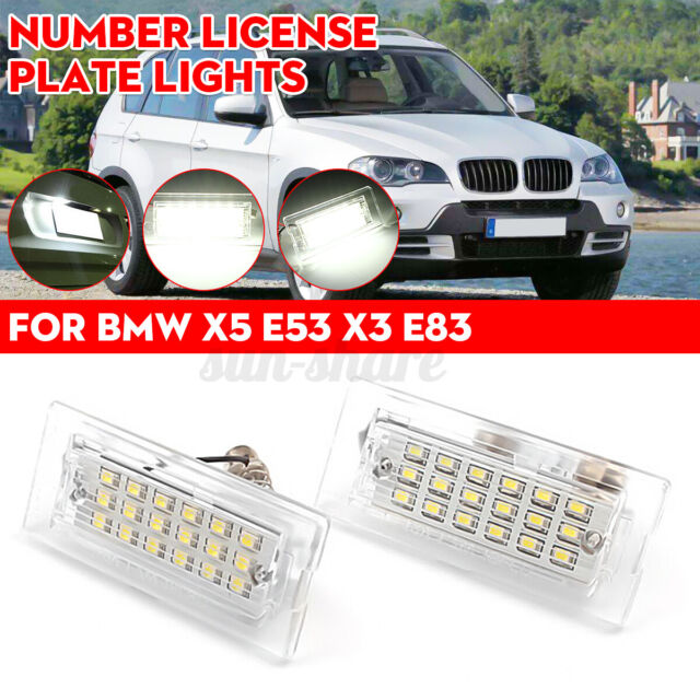 2pcs 18 LED Number License Plate Light Lamp Bulbs For BMW X5 E53 X3 E83 03-10