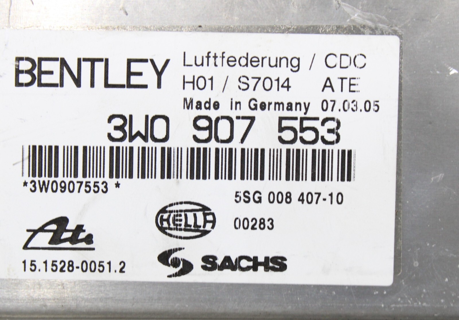2003 - 2010 BENTLEY CONTINENTAL AIR SUSPENSION COMPUTER CONTROL MODULE UNIT OEM