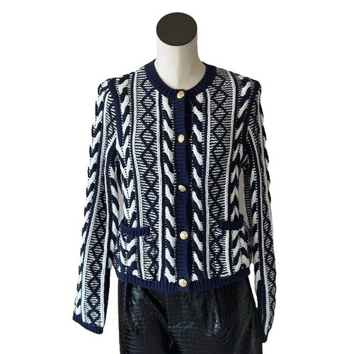Supreme Abstract Stripe Cardigan Plum XL Purple Red Tribal