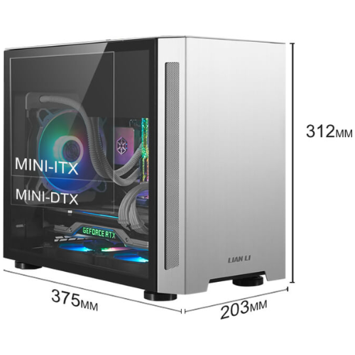 Lian-Li PC-TU150 Black Solid Aluminum Windowless PC Computer Mini Tower ...