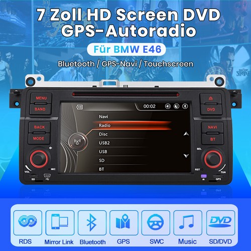 Für BMW 3er E46 1998-2006 7"Autoradio Bluetooth GPS Navi CD Auto DVD Player DAB+ - Bild 2 von 9