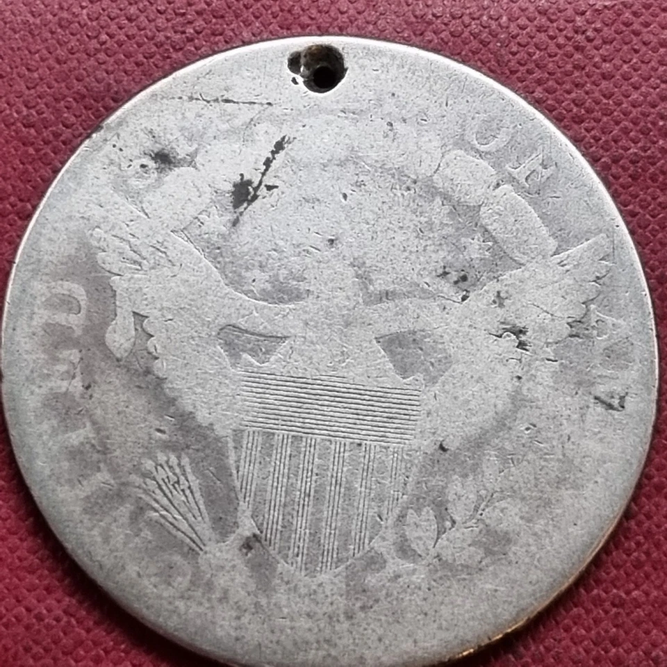 Busto drapeado 1798 um dólar $1 detalhes circulados #89409 - Imagem 2 de 2