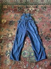 Vintage Washington Dee Cee Blue Denim Overalls Sanforized Size 32 X 28 - 1960 s