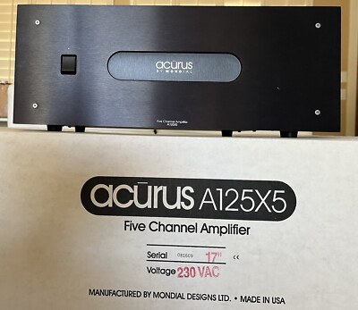 ACURUS by MONDIAL A125x5 Five channel Power Amplifier 220VAC