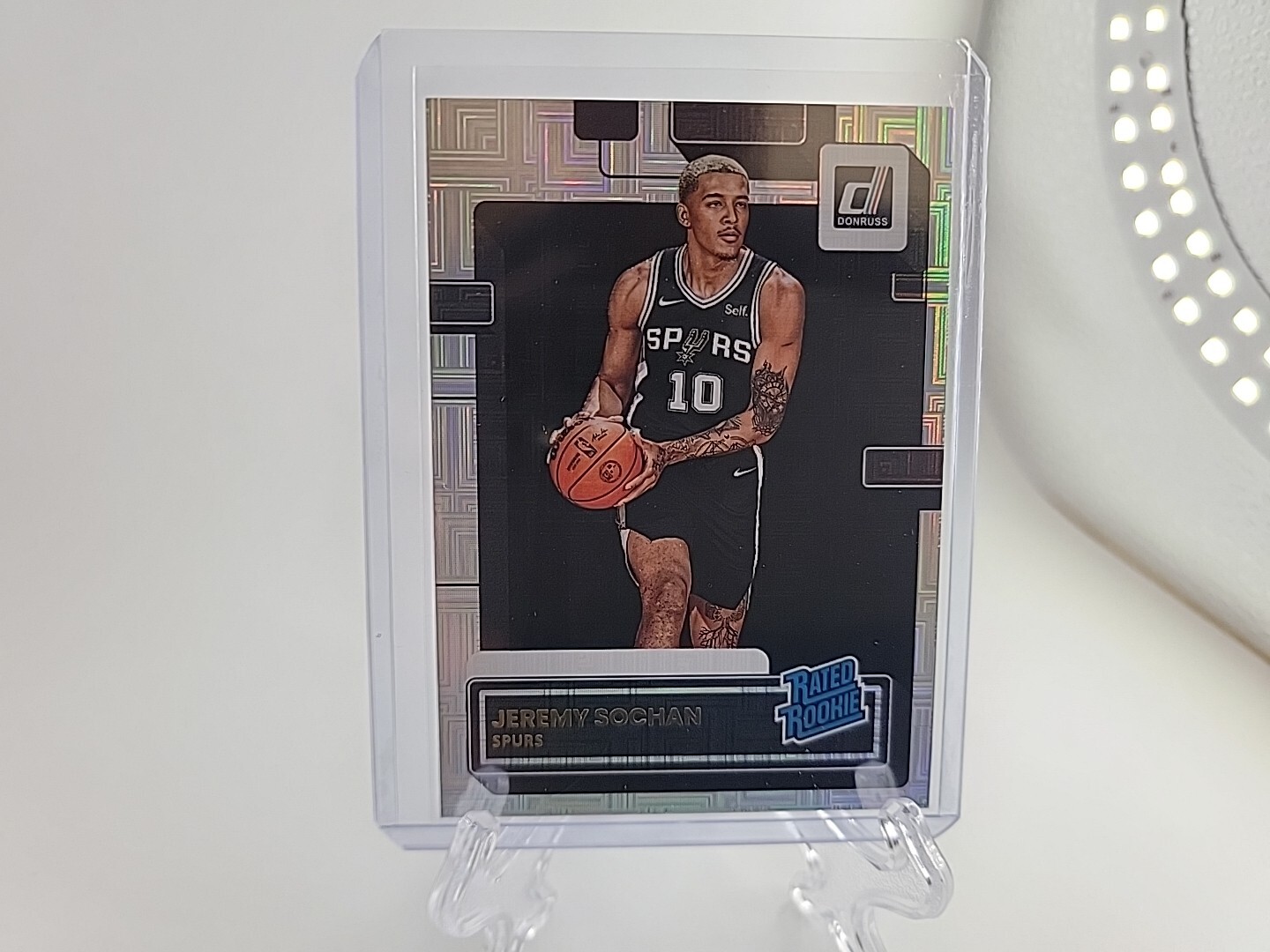 2022-23 Panini Donruss Optic Rated Rookie Holo Prizm #236 Jeremy Sochan (RC)