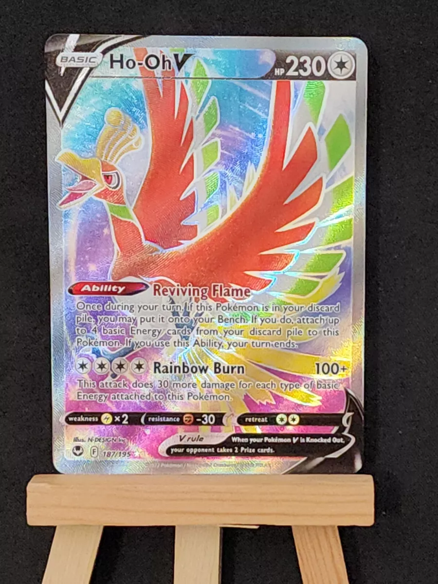 Pokemon Sword and Shield Silver Tempest 187 Full Art/HO-Oh V MINT