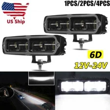6inch LED Work Light Bar Spot Flood Fog Offroad Driving Truck 4WD SUV ATV White