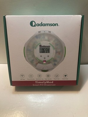 NEW Open Box Adamson TimelyMed Smart Pill Dispenser Alarms Locks Wi-Fi App