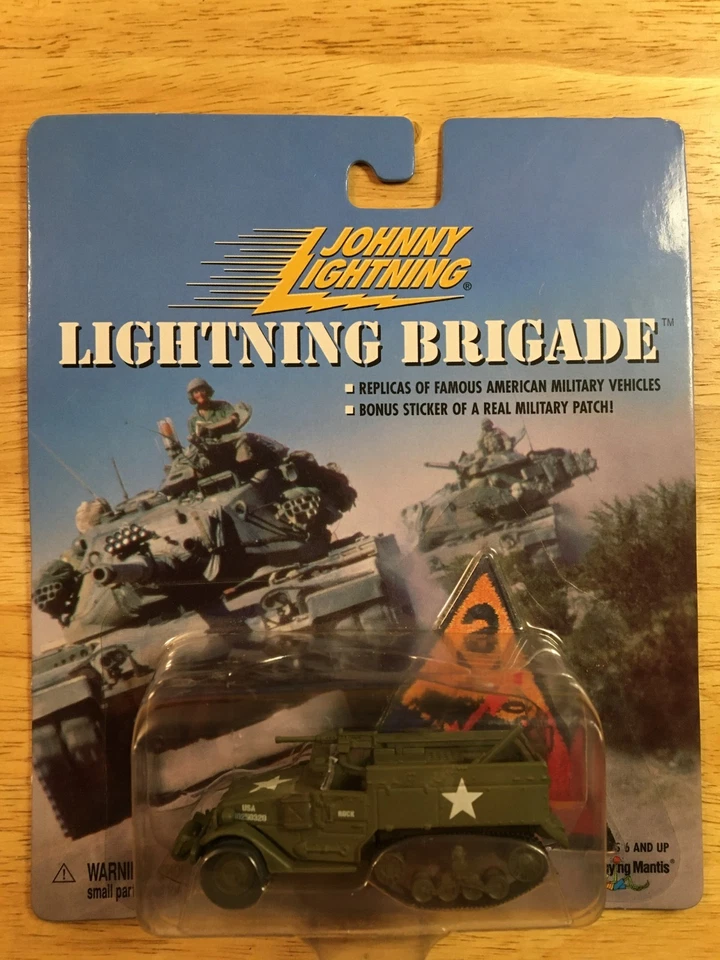 U.S. Army Half-Track - Johnny Lightning Lightning Brigade w/Bonus Patch Military - Image 2 of 3
