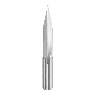 V Groove Router Bit 30 Degree 1/4'' Shank Carbide Titanium Coating CNC V Bit