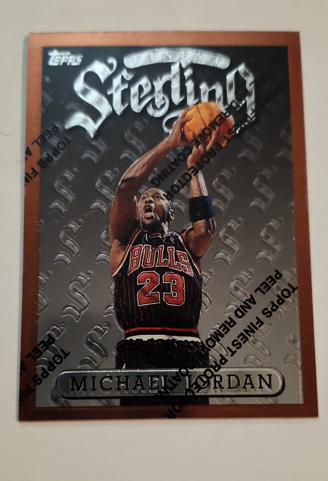 1996-97 Topps Finest - Common Bronze HOF Michael Jordan #50