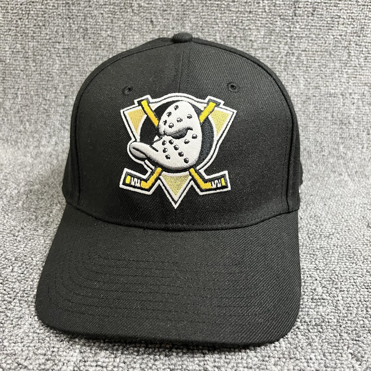 '47 Brand NHL Anaheim Mighty Ducks MVP Snapback Hat Black Grey Underbrim
