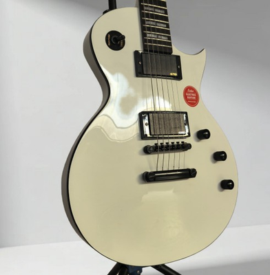 #ad #ad Hot Epiphone Lp Electric Guitar Solid white Body active pickups black parts $248.00