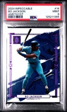 2024 Panini Impeccable Holo Amethyst 5/5 Bo Jackson #14 Royals PSA 9