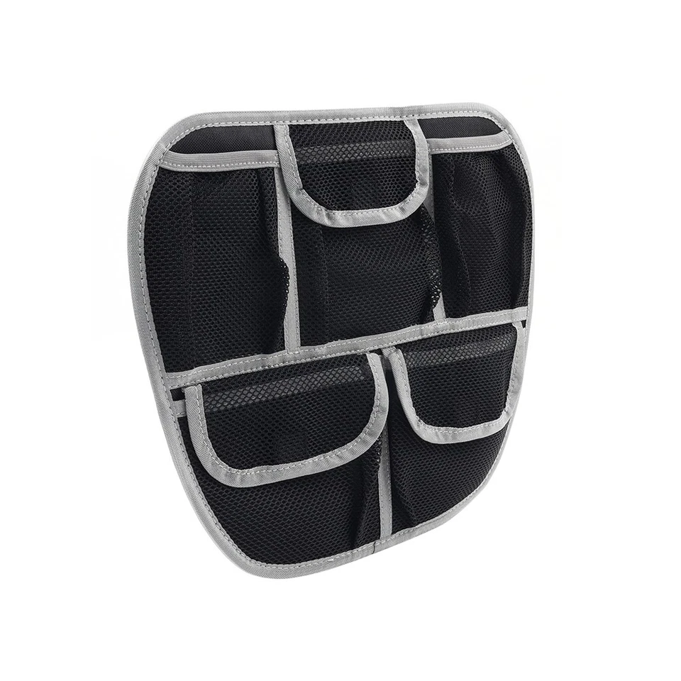 Grey Front Trunk Organizer 5 Mesh Pocket Bag For Can Am Spyder F3 F3S F3T 15-24 - Image 3 of 4