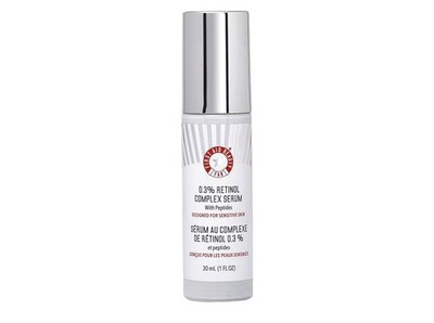 First Aid Beauty 0.3% Retinol Complex Serum Peptides 30mL Sensitive Skin Vegan