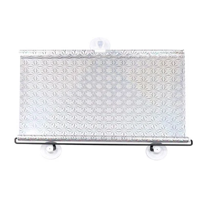1 rideau de pare-soleil rétractable en plastique pour pare-brise de voiture - Photo 1/4