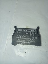 Allen-Bradley 800E-3X01 Ser. A Contact Block 1NC 22mm Screw 690VAC 10A A600 Q600