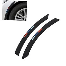 Car Wheel Eyebrow Protectors - Silicone Anti-Scratch Wheel Arch - 2 PCS Black