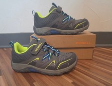 Merrell Boys Trail Chaser 1.5M Grey, Blue Neon Mesh Shoes