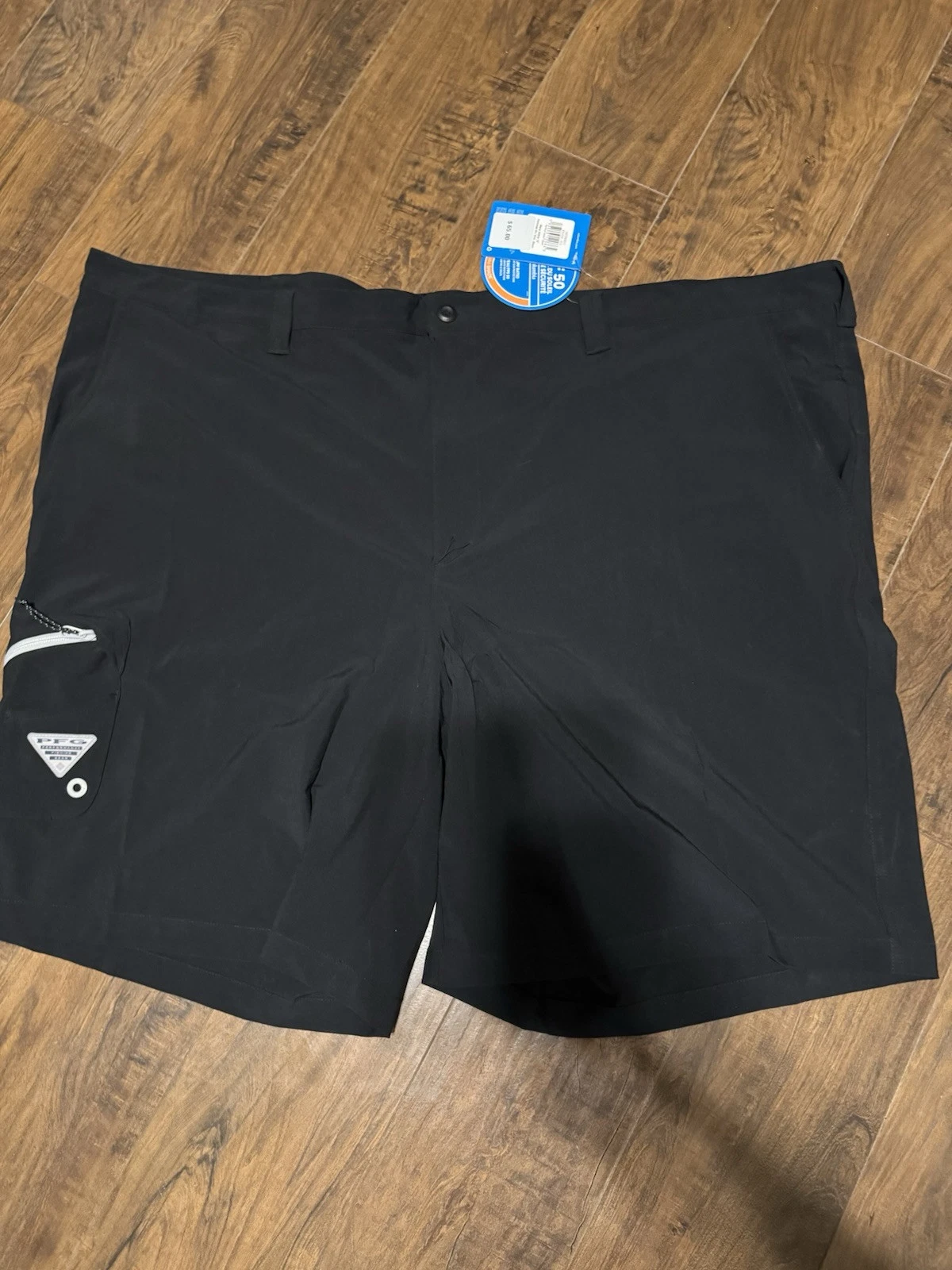 Columbia PFG Terminal Tackle UPF 50 Omni-Shield Black Shorts, Men’s Size 54 New