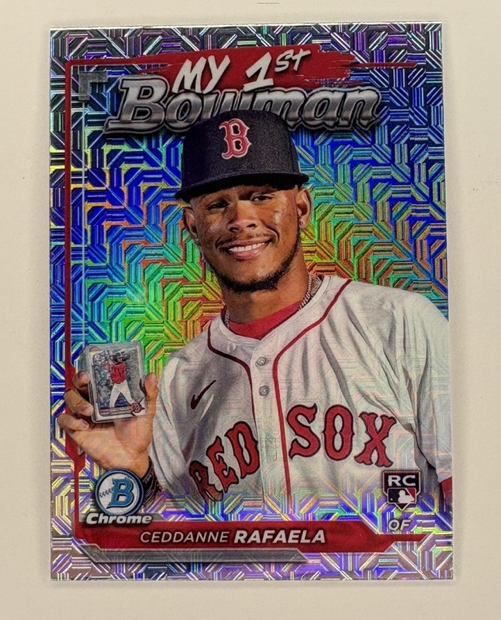 2024 Topps Bowman Chrome My 1st Bowman Ceddanne Rafaela Mojo Refractor #M1B-9