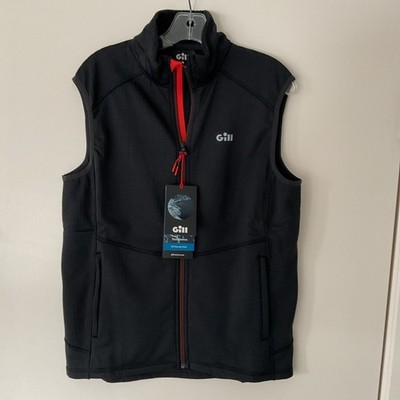 NWT Gill Med Mens Med Full Zip Marine Vest Sailing Grid Fleece