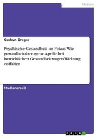 Psychische Gesundheit Im Fokus. Wie Gesundheitsbezogene Apelle Bei...