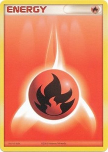 Moderately Played Fire Energy - 2007-2008 - League Promo Pokemon League & Champi