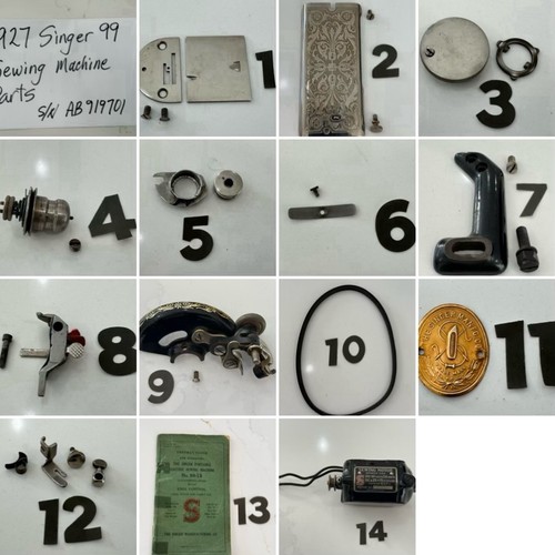 1927 SINGER 99 SEWING MACHINE PARTS